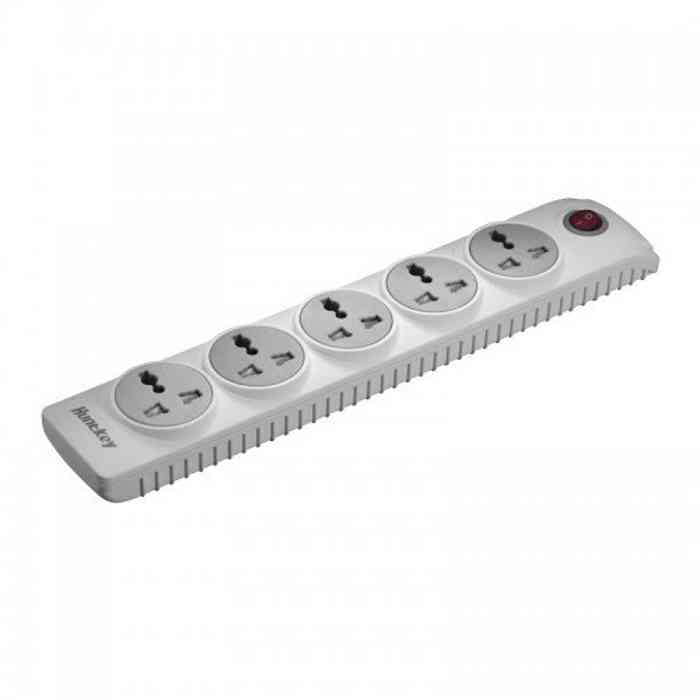 Huntkey SZN501 5 Port 3 Pin Power Strip with Surge protection white
